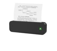 HAOCNC Imprimante Thermique Portable A4 sans Encre, imprimante de Documents PDF, mémo, Impression de Tatouage(Black Printer)