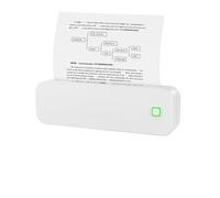 HAOCNC Imprimante Thermique Portable A4 sans Encre, imprimante de Documents PDF, mémo, Impression de Tatouage(White Printer)