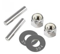 HAOCNC Kit d'écrous d'hélice avec rondelle, Compatible avec Les modèles de Moteur de pêche à la traîne Minn Kota MKP 33 MKP 34 MKP 38 Compatible avec numéro de pièce 1865019 233160 1865018