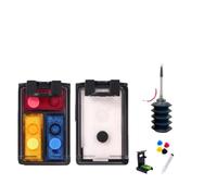 HAOCNC Système CISS Rechargeable 62XL Compatible avec Cartouche d'encre 62 XL 62 Compatible avec 7640 7643 7644 7645 8000 8005 OfficeJet 200 250 258 Fournitures d'imprimante(1 Set)