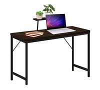 HaodaCulture Bureau Informatique,Table d'Ordinateur avec Support Table de Travail PC Meuble de Bureau Poste de Travail en Bois et Métal Assemblage Simple pour Petit Bureau Ordinateur 100x50x75cm