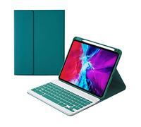 HAODEE Étui pour iPad Air 4 11 pouces avec porte-crayon Bluetooth souris clavier étui A2072 A2316 A2324 A2325 (couleur : BFHK DGreen, taille : Air 4 10.9 2020)