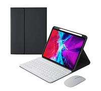 HAODEE Étui pour iPad Air 4 11 pouces avec porte-crayon Bluetooth souris clavier étui A2072 A2316 A2324 A2325 (couleur : BFHK noir N souris, taille : Pro 10.5 Air 3)