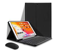 HAODEE Étui pour iPad Air 4 11 pouces avec porte-crayon Bluetooth souris clavier étui A2072 A2316 A2324 A2325 (couleur : Q noir N souris, taille : Pro 10.5 Air 3)