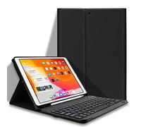HAODEE Étui pour iPad Air 4 11 pouces avec porte-crayon Bluetooth souris clavier étui A2072 A2316 A2324 A2325 (couleur : Q noir, taille : Pro 10.5 Air 3)