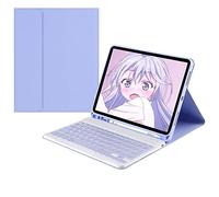 HAODEE Étui pour iPad Air 4 11 pouces avec porte-crayon Bluetooth souris clavier étui A2072 A2316 A2324 A2325 (couleur : Q violet, taille : Pro 11 2018 2020)