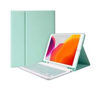 HAODEE Étui pour iPad Air 4 11 pouces avec porte-crayon Bluetooth souris clavier étui A2072 A2316 A2324 A2325 (couleur : Q bleu, taille : Air 4 10.9 2020)
