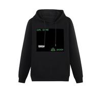 HAODI DR DRE Hooded Hoodie 2001 The Chronic Long Sleeve Pullover Loose Hoody Men Sweatershirt Size M