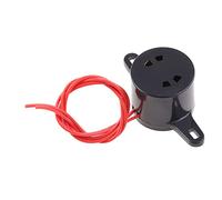 Haodream AC 220 V Alarme électronique continue étanche Bip Alarme pour la maison, l'école, l'hôpital Noir Beeper étanche