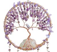 Haodream Arbre en cristal attrape-rêves - Décoration murale faite à la main - Pour chambre à coucher, bureau, mariage - Décoration culturelle - Décoration spirituelle