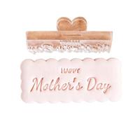 Haodream Biscuits efficaces pour la fête des mères, moules à biscuits portables pour fondant, biscuits, Stmap, parfait pour les fêtes des mères, outil de cuisson sûr