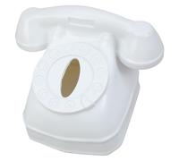 Haodream Boîte à mouchoirs en forme de téléphone décoratif, support de formulaire de téléphone artistique, boîte en papier stable pour un support élégant de salon