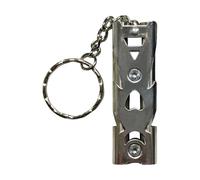 Haodream Bruit de sécurité fort pour l'exploration de la nature sauvage, les urgences, le sauvetage, design portable, adapté pour les sacs à dos, porte-clés, inoxydable, bruit de crise