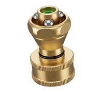 Haodream Buse d'arrosage compacte en laiton avec manuel | Raccord de tuyau d'arrosage standard de 3/4" pour arrosage et rinçage général