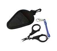 Haodream Ciseaux de pêche tranchants et sûrs en acier inoxydable - Ensemble de coupe-ligne ergonomique - Design de coupe précis pour des ciseaux de pêche confortables