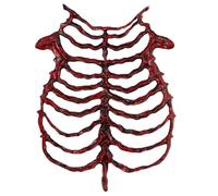 Haodream Costume de squelette pratique et léger, rouge | Design détaillé avec un confort confortable pour les événements à thème, les activités de cosplay, les productions théâtrales