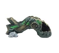 Haodream Figurine racine d'arbre en résine, grotte de protection pour | Cachette pour poissons crevettes pour terrariums, racines d'arbres, aménagement paysager décoratif pour