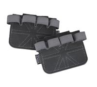 Haodream Gants rembourrés avec poignée en forme d'haltère - Design à quatre doigts - Protection de la paume antidérapante pour les exercices de fitness et l'entraînement - Soulever de poids