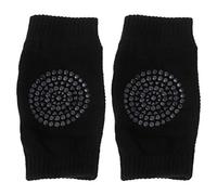 Haodream Genouillères antidérapantes pour bébés de 0 à 3 ans pour bébés filles et garçons, en tissu éponge, maille épaisse, respirant, chaud, ornements de pompons, décoration de la maison