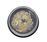 Haodream Kit de remplissage en résine époxy Steampunk - Accessoires en résine époxy - Perles à engrenage vintage - Accessoires de fabrication de bijoux - Résine époxy pour verres à boire avec pompe