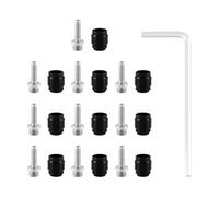 Haodream Lot de 10 douilles de frein à tête cylindrique en alliage d'aluminium et insert de connexion pour vélo Outil de réparation Frein et insert de raccordement