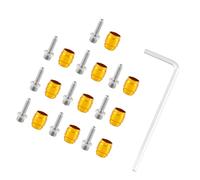 Haodream Lot de 10 douilles de frein à tête cylindrique en alliage d'aluminium et insert de connexion pour vélo Outil de réparation Frein et insert de raccordement