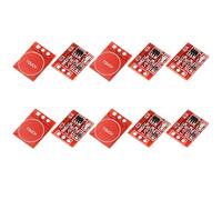 Haodream Lot de 10 interrupteurs capacitifs TTP223, module de bouton, intégration facile avec microcontrôleurs pour des applications polyvalentes, autobloquants et momentanés