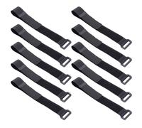 Haodream Lot de 10 serre-câbles polyvalents, cordons de fixation réutilisables, en nylon réglable, rallonges réglables, sangles de sécurité, boucles, liens
