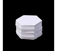 Haodream Lot de 100 modèles hexagonaux de matelassage pour patchwork, 22 mm, accessoires de couture, accessoires de couture, kit d'outils hexagonaux, règles