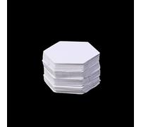 Haodream Lot de 100 modèles hexagonaux de matelassage pour patchwork, 22 mm, accessoires de couture, accessoires de couture, kit d'outils hexagonaux, règles