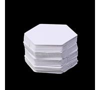 Haodream Lot de 100 modèles hexagonaux de matelassage pour patchwork, 22 mm, accessoires de couture, accessoires de couture, kit d'outils hexagonaux, règles