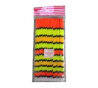 Haodream Lot de 100 outils de pêche flottants à queue creuse Drift Top Floats Bobber Tackle de qualité