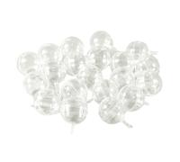 Haodream Lot de 20 porte-boules de chocolat transparents en plastique pour bonbons, bouquets, boîtes à fleurs, support rond, papier de bonbon, étui cadeau, planificateur de fête après