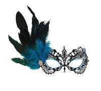Haodream Masque vénitien pour femme - Bleu clair