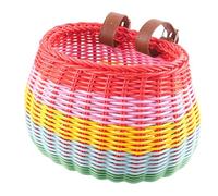 Haodream Panier étanche avec sangle de fixation, petit vélo pour enfant, vélo pour fille, garçon, guidon de roue avant, panier de vélo pour enfant, réglable