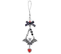 Haodream Pendentif de téléphone portable chauve-souris gothique punk