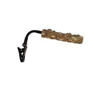 Haodream Perche d'entraînement pour oiseaux avec clip facile à installer pour table de cage, perchoir debout pour oiseaux, accessoire de cage, coussin de ponçage naturel