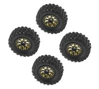Haodream Pneus de 0,7" de diamètre et 3,6 mm d'espacement pour modèles 1/30 SCX30, excellente adhérence sur terrain accidenté, accessoires Off Road Crawlerbot