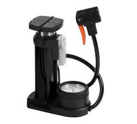 Haodream Pompes sur pied pour vélo, double fûts, pneus, pneus, air, sol avec manomètre, pompe à air pour vélo