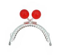 Haodream Portefeuille élégant avec cadre en métal et rouge transparent | Tendance, plusieurs couleurs au choix, parfait pour les projets, convient pour les fêtes et les rendez-vous