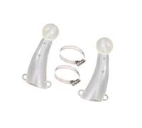 Haodream Protections anti-cornes réglables en silicone pour le stress du bétail sans installation - Protection des cornes pour animaux d'élevage