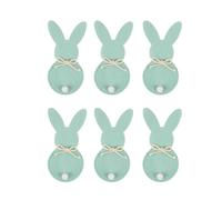 Haodream Range-couverts Joli porte-lapin Sac pour Noël Nouvel An Tissu non tissé réutilisable 6 pièces Accessoires de dîner
