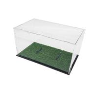 Haodream Récipient de sport transparent avec support, boîte de rangement en acrylique pour basket-ball, basket-ball, vitrine transparente, vitrine de football, support de football, housse transparente