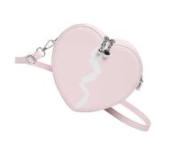 Haodream Sac à bandoulière unique en polyuréthane en forme de cœur | Sac à bandoulière en cuir synthétique avec des styles pratiques et créatifs pour les femmes, les trajets quotidiens