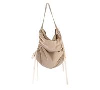 Haodream Sac à main élégant plissé latéral pour femme | Sac à main coréen élégant de grande capacité pour femme, cordon de couleur unie