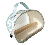 Haodream Sac d'attente pour animal de compagnie avec sac transparent A | Côtés d'aération en maille, perchoir en bois et support de plateau pour le transport