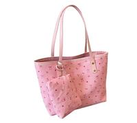 Haodream Sacs imprimés élégants avec nœuds | Sac à main décontracté avec dessus pour un usage quotidien des femmes, poches pratiques en polyuréthane sous les bras