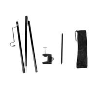 Haodream Support de lampe de table pour l'extérieur, en alliage, support de lampe de bureau, tente pliable, support de lampe pliable pour l'extérieur