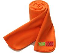 haoduanduan Écharpes en polaire personnalisées pour hommes et femmes, écharpe d'hiver personnalisable, nom de logo personnalisé, châle pashmina, cadeaux personnalisés, Orange, 50*10In