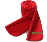 haoduanduan Écharpes personnalisées pour femmes hommes écharpe d'hiver châle personnalisé logo brodé nom écharpes cadeaux personnalisés, Rouge, 50*10In
